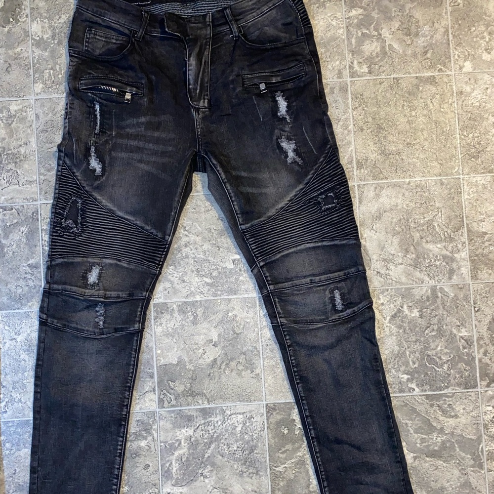 PIERRE BALMAIN PARIS DESIGNER JEANS FOR MEN (BIKER)